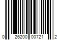 Barcode Image for UPC code 026200007212