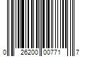 Barcode Image for UPC code 026200007717