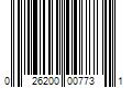 Barcode Image for UPC code 026200007731