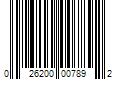 Barcode Image for UPC code 026200007892