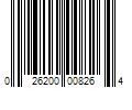 Barcode Image for UPC code 026200008264