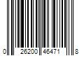 Barcode Image for UPC code 026200464718