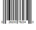 Barcode Image for UPC code 026200762340