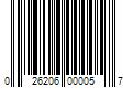 Barcode Image for UPC code 026206000057