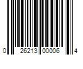 Barcode Image for UPC code 026213000064