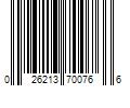 Barcode Image for UPC code 026213700766