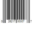 Barcode Image for UPC code 026217000077