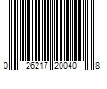 Barcode Image for UPC code 026217200408