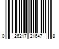 Barcode Image for UPC code 026217216478