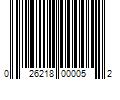 Barcode Image for UPC code 026218000052