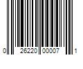 Barcode Image for UPC code 026220000071