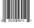 Barcode Image for UPC code 026229560101