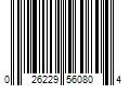 Barcode Image for UPC code 026229560804