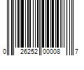 Barcode Image for UPC code 026252000087