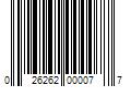 Barcode Image for UPC code 026262000077