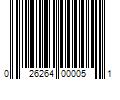 Barcode Image for UPC code 026264000051