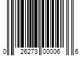 Barcode Image for UPC code 026273000066