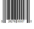 Barcode Image for UPC code 026276000070