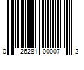 Barcode Image for UPC code 026281000072