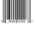 Barcode Image for UPC code 026290000087