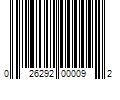 Barcode Image for UPC code 026292000092