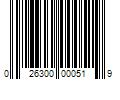 Barcode Image for UPC code 026300000519