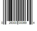 Barcode Image for UPC code 026300000694