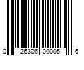 Barcode Image for UPC code 026306000056