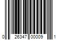 Barcode Image for UPC code 026347000091