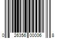 Barcode Image for UPC code 026356000068