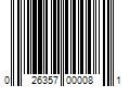 Barcode Image for UPC code 026357000081