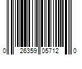 Barcode Image for UPC code 026359057120