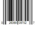 Barcode Image for UPC code 026359097027