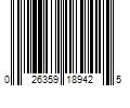 Barcode Image for UPC code 026359189425