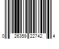 Barcode Image for UPC code 026359227424