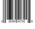 Barcode Image for UPC code 026359407925