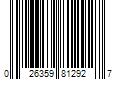 Barcode Image for UPC code 026359812927