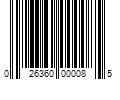 Barcode Image for UPC code 026360000085