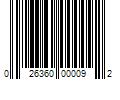 Barcode Image for UPC code 026360000092