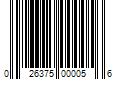 Barcode Image for UPC code 026375000056