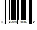 Barcode Image for UPC code 026383000062