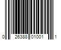 Barcode Image for UPC code 026388010011