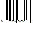 Barcode Image for UPC code 026390000062