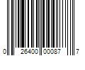 Barcode Image for UPC code 026400000877