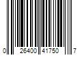 Barcode Image for UPC code 026400417507