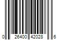 Barcode Image for UPC code 026400420286