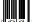 Barcode Image for UPC code 026400700081