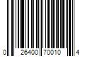 Barcode Image for UPC code 026400700104