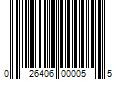 Barcode Image for UPC code 026406000055