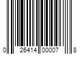 Barcode Image for UPC code 026414000078